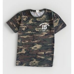 Dustin Pedroia Boston Red Sox Camo T-Shirt Mens L Wounded Warrior Project Rare